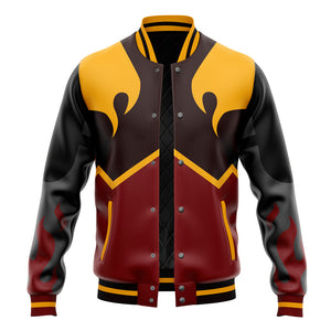 Fire Nation Cosplay Inspired Avatar Baseball Jacket
