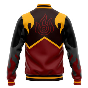 Fire Nation Cosplay Inspired Avatar Baseball Jacket