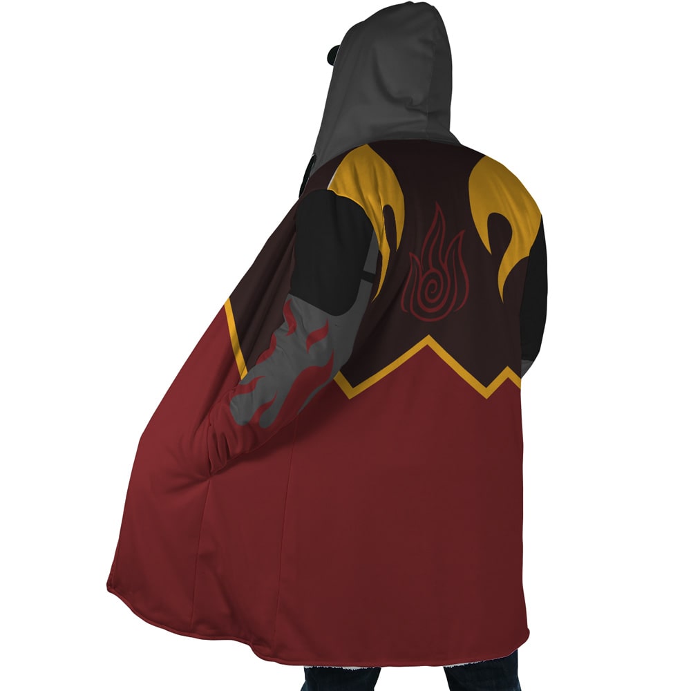 Fire Nation Fleece Hooded Cloak Coat