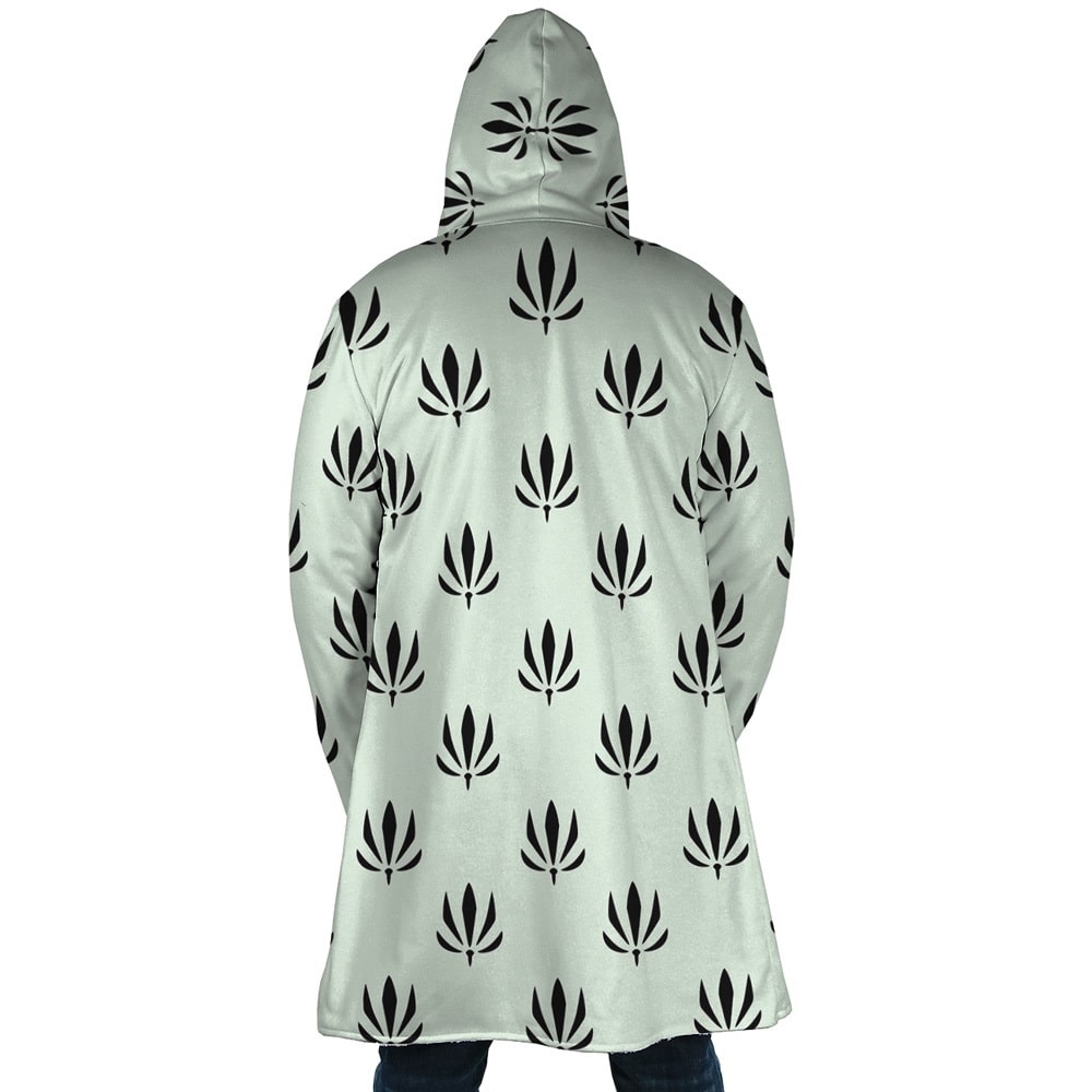 First Son of The Sea Jinbe Pattern Hooded Cloak Coat