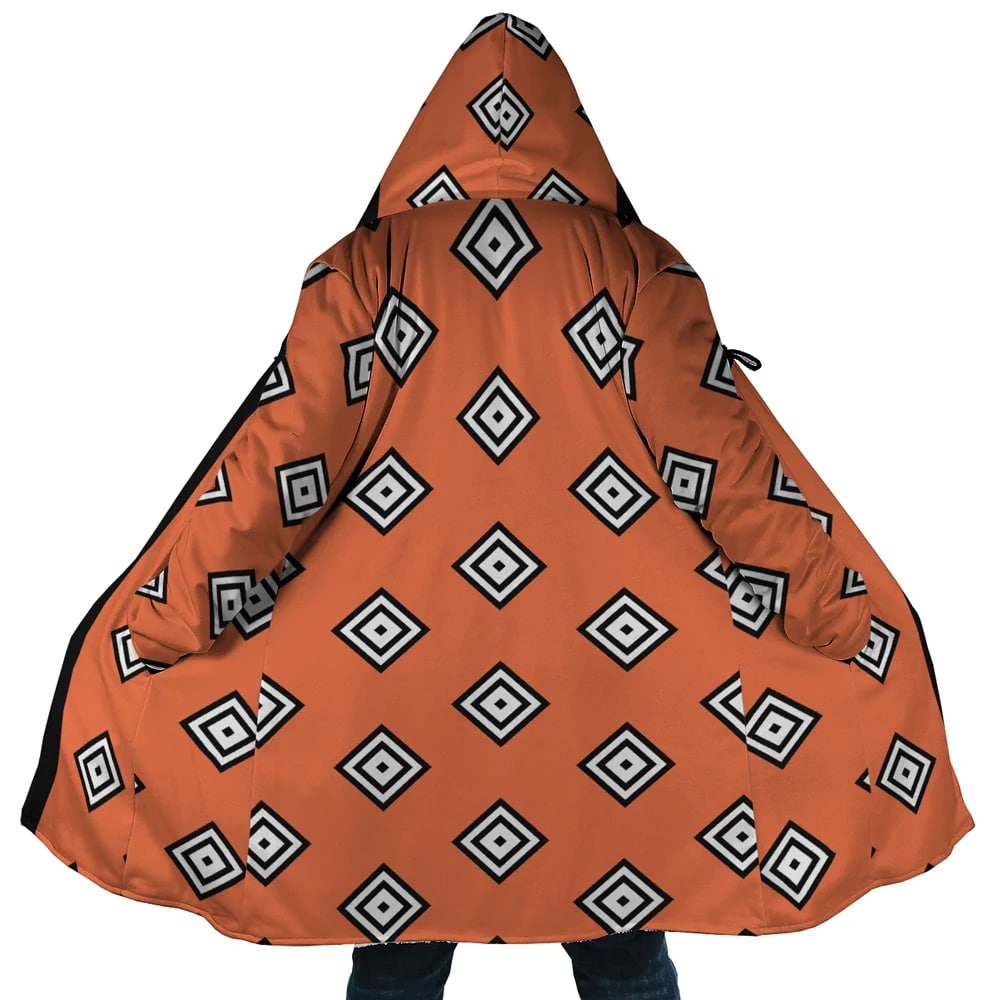 Knight of The Sea Jimbei Pattern Hooded Cloak Coat