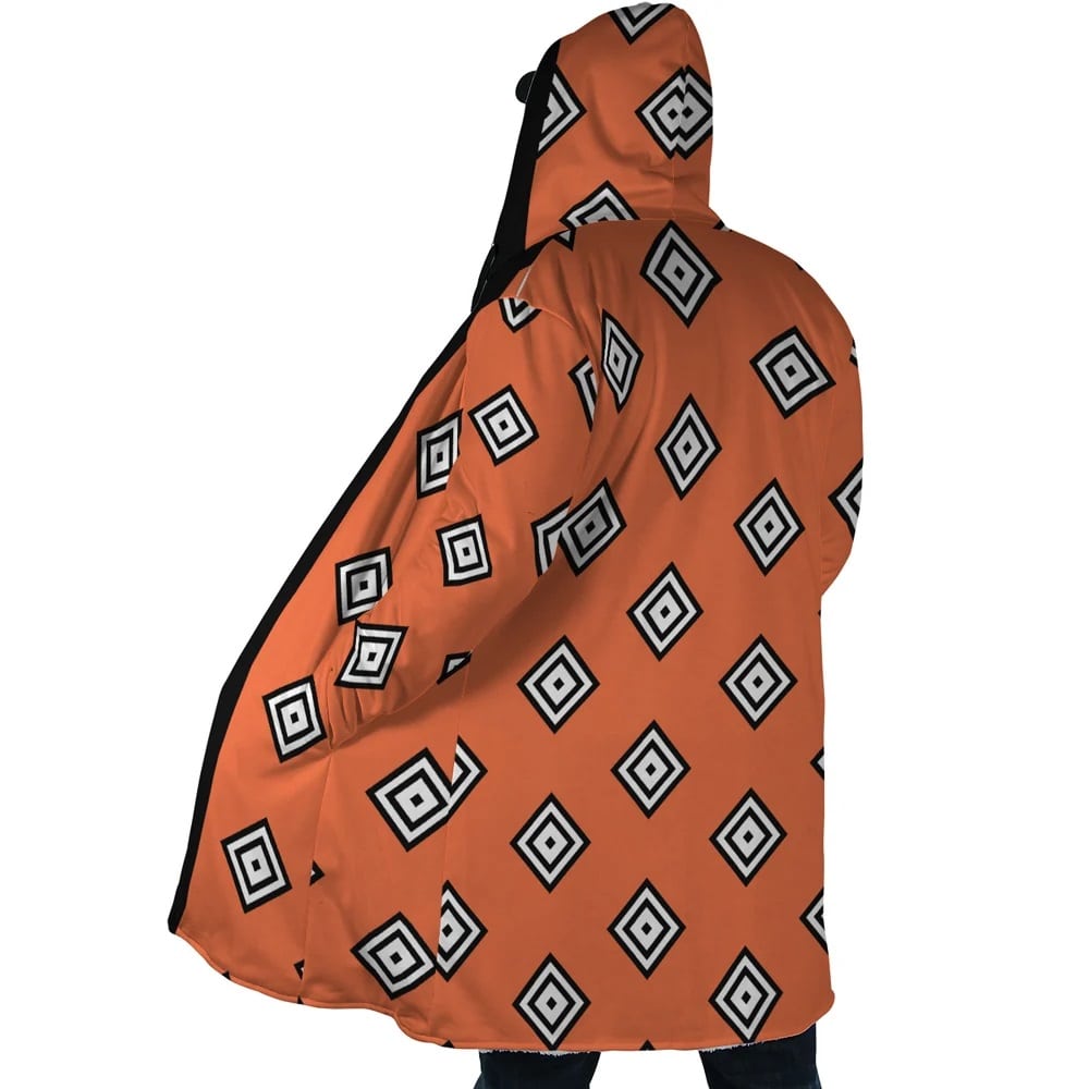 Knight of The Sea Jinbe Pattern Hooded Cloak Coat