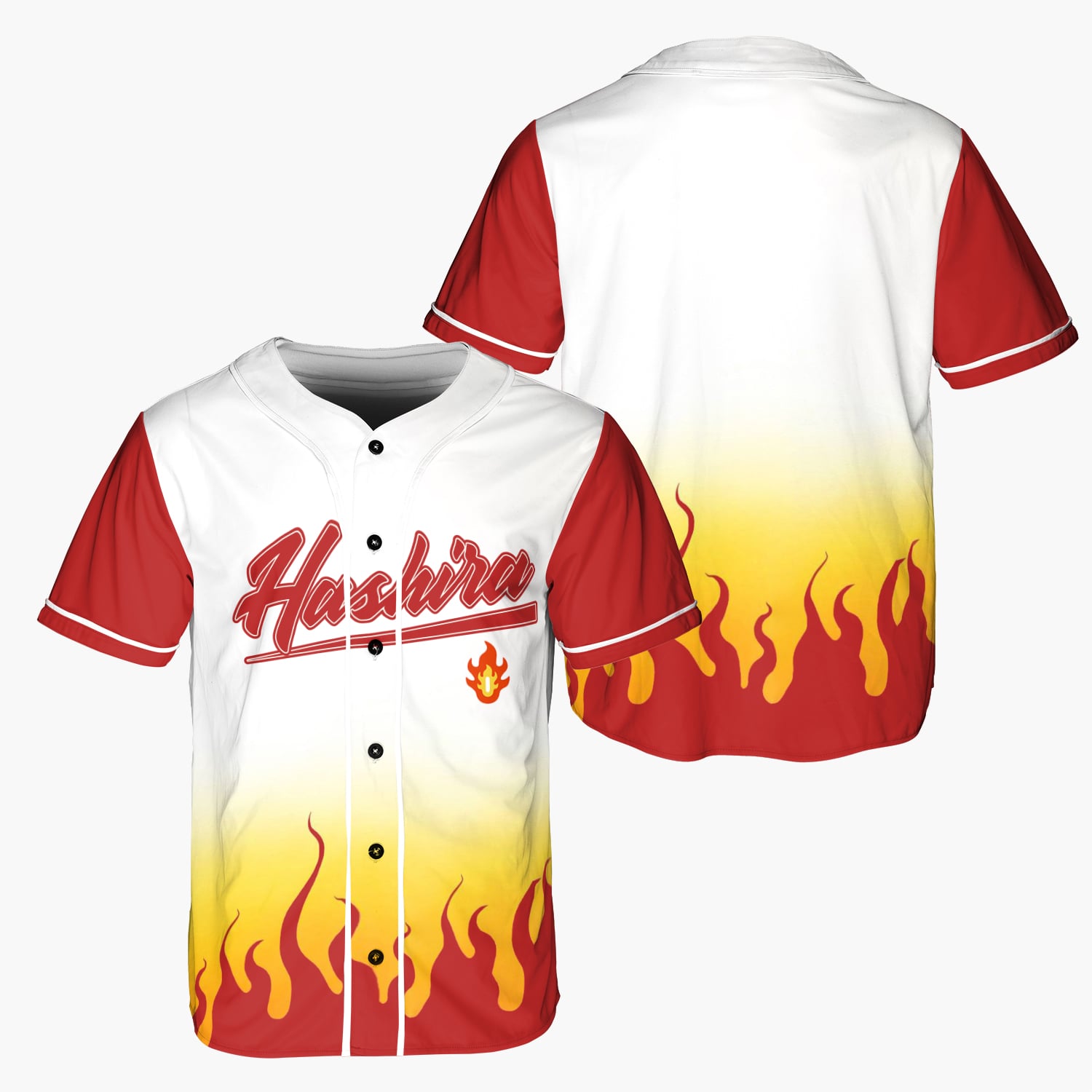 Flame Pillar Baseball Jersey