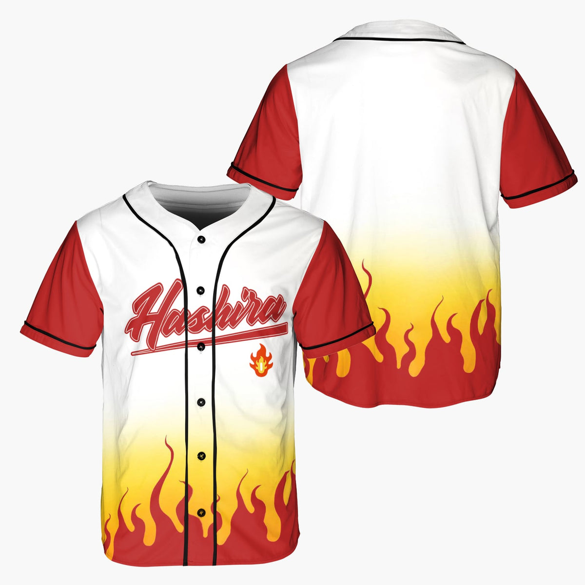 Flame Pillar Baseball Jersey