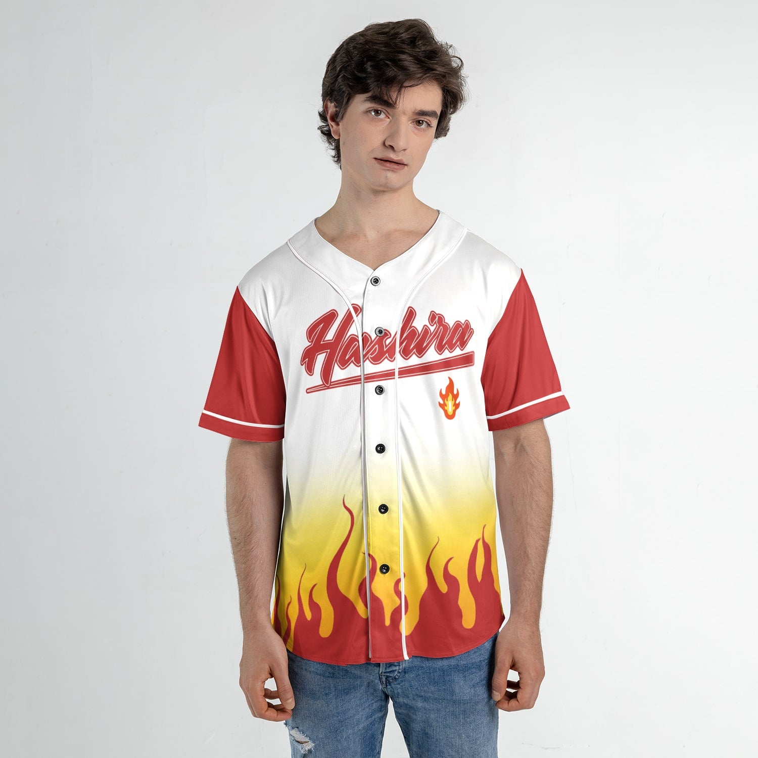Flame Pillar Baseball Jersey