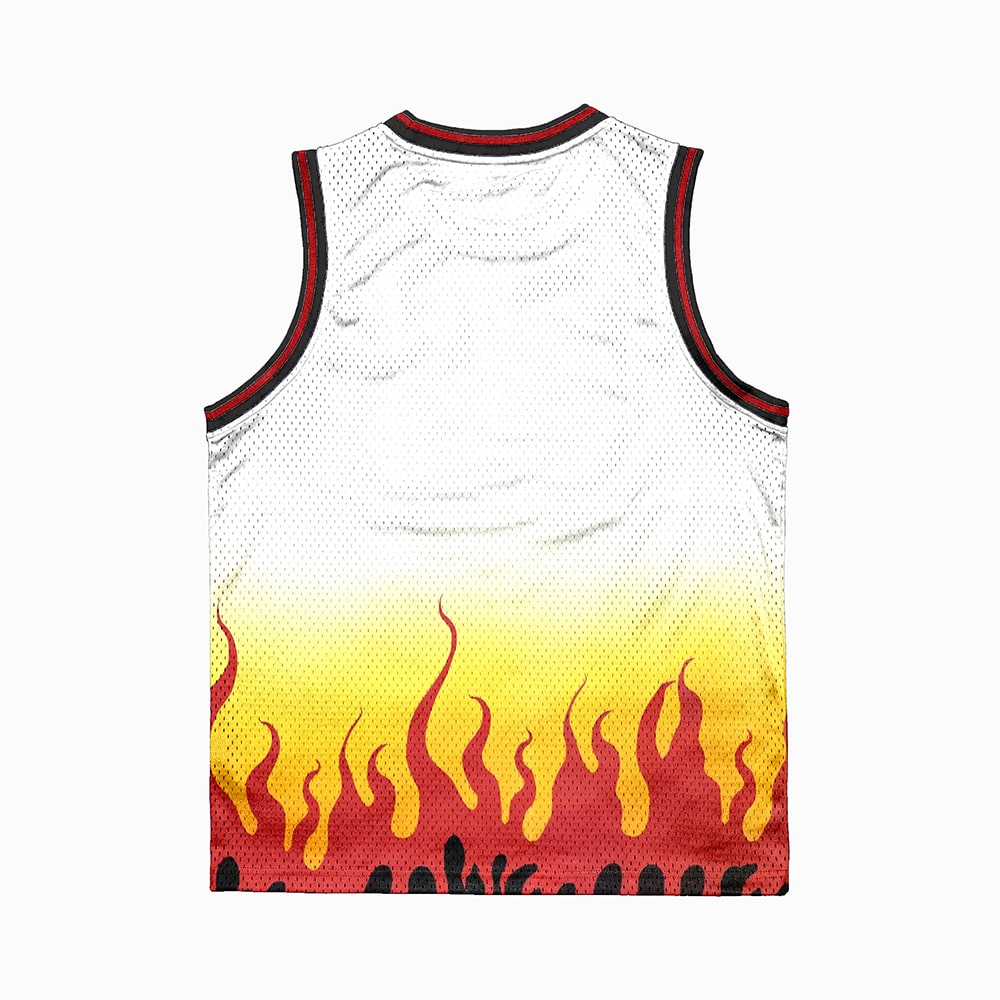 Flame Pillar Demon Slaying Corp Basketball Jersey