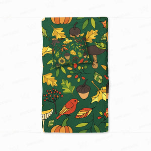 Floral Fallen Leaves Autumn Duvet Cover Bedding