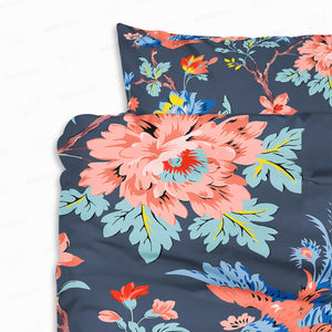 Floral Print Vintage Look Comforter Set Bedding