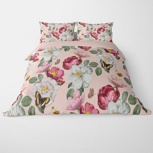 Floral butterfly pattern Duvet Cover Bedding