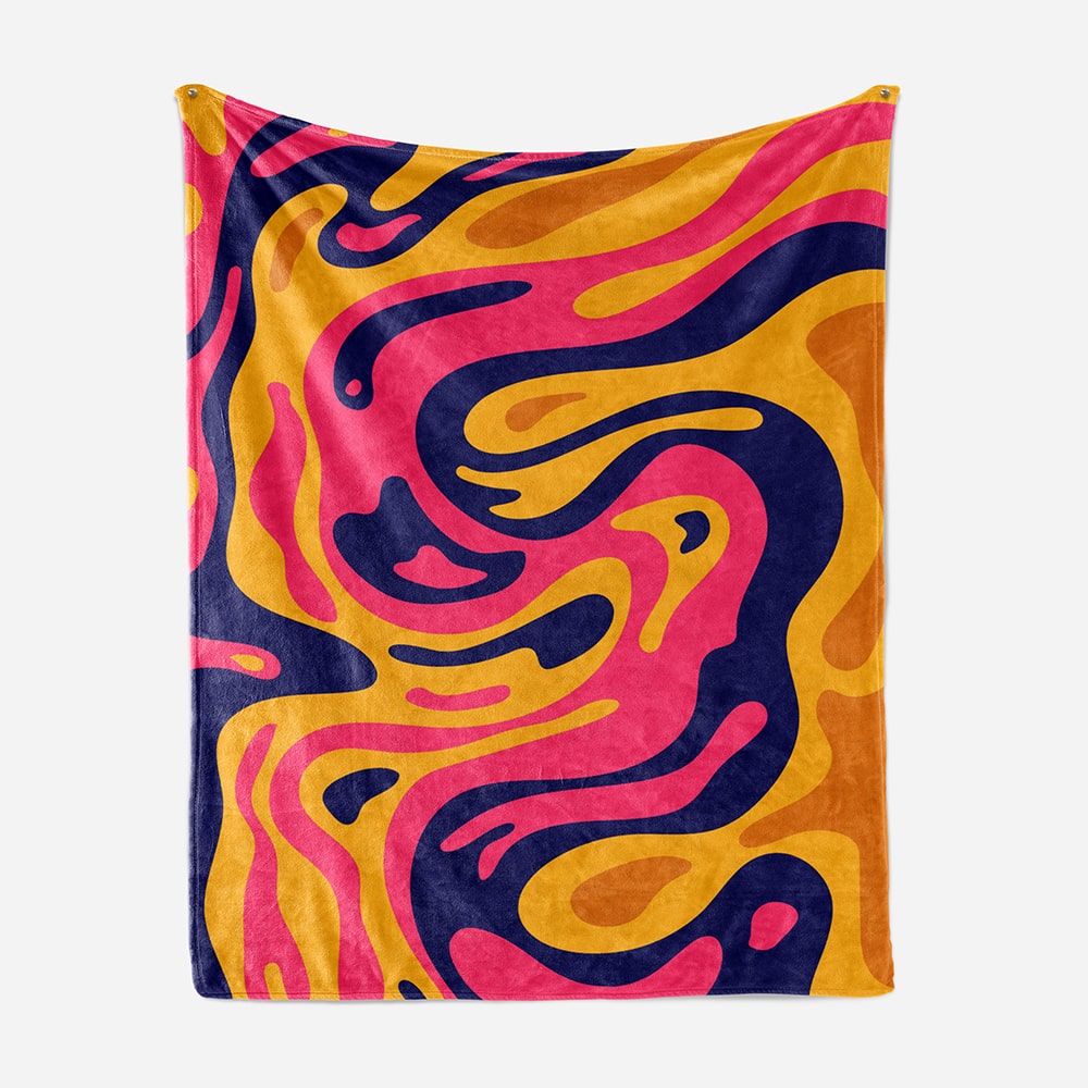 Fluid Abstract Pattern Blanket