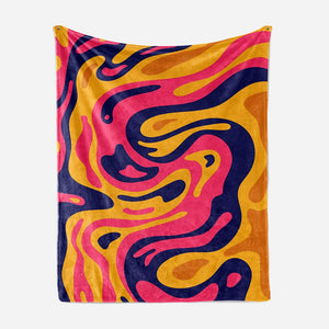 Fluid Abstract Pattern Blanket