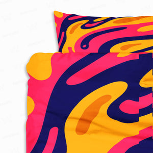 Fluid Abstract Pattern Comforter Bedding
