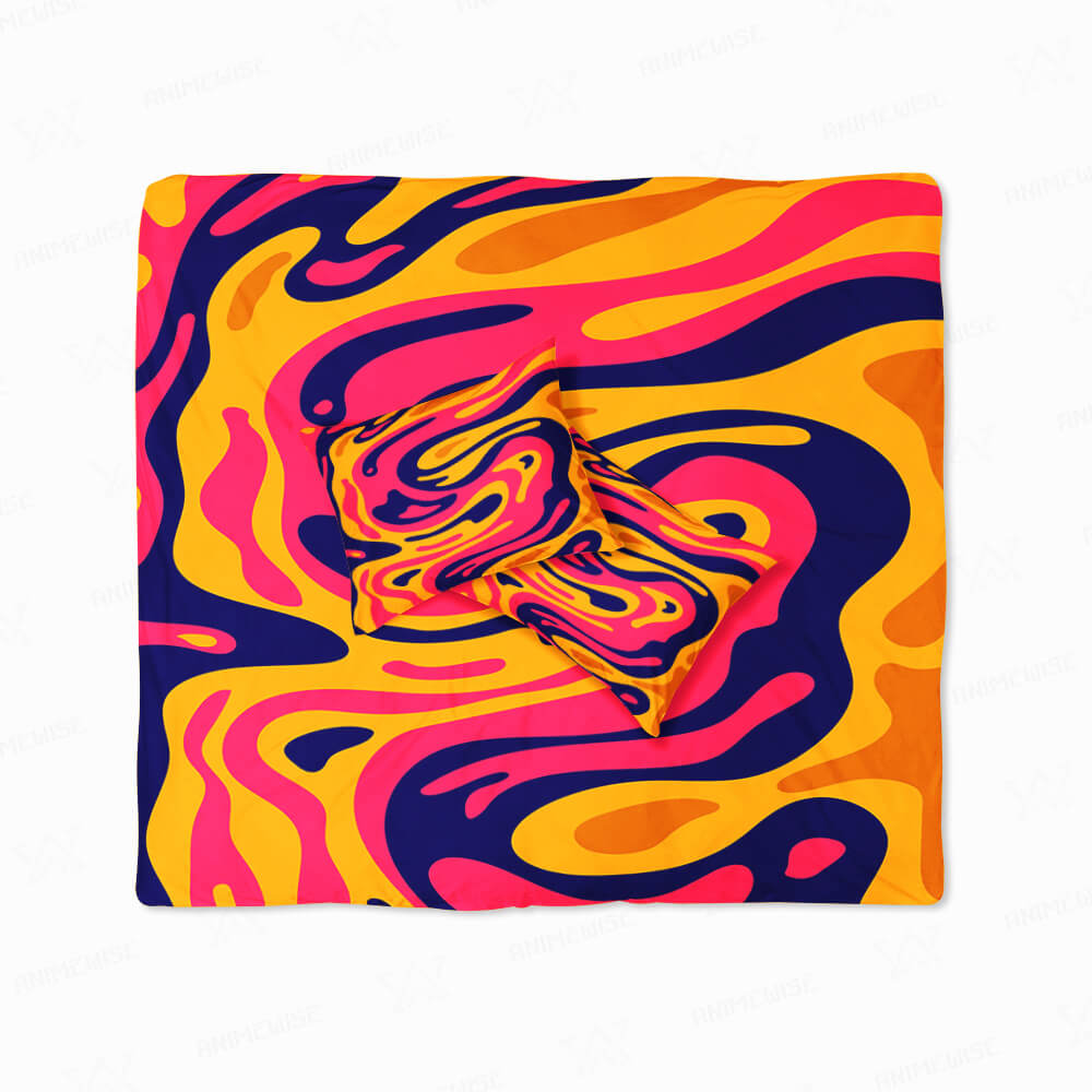 Fluid Abstract Pattern Duvet Cover Bedding