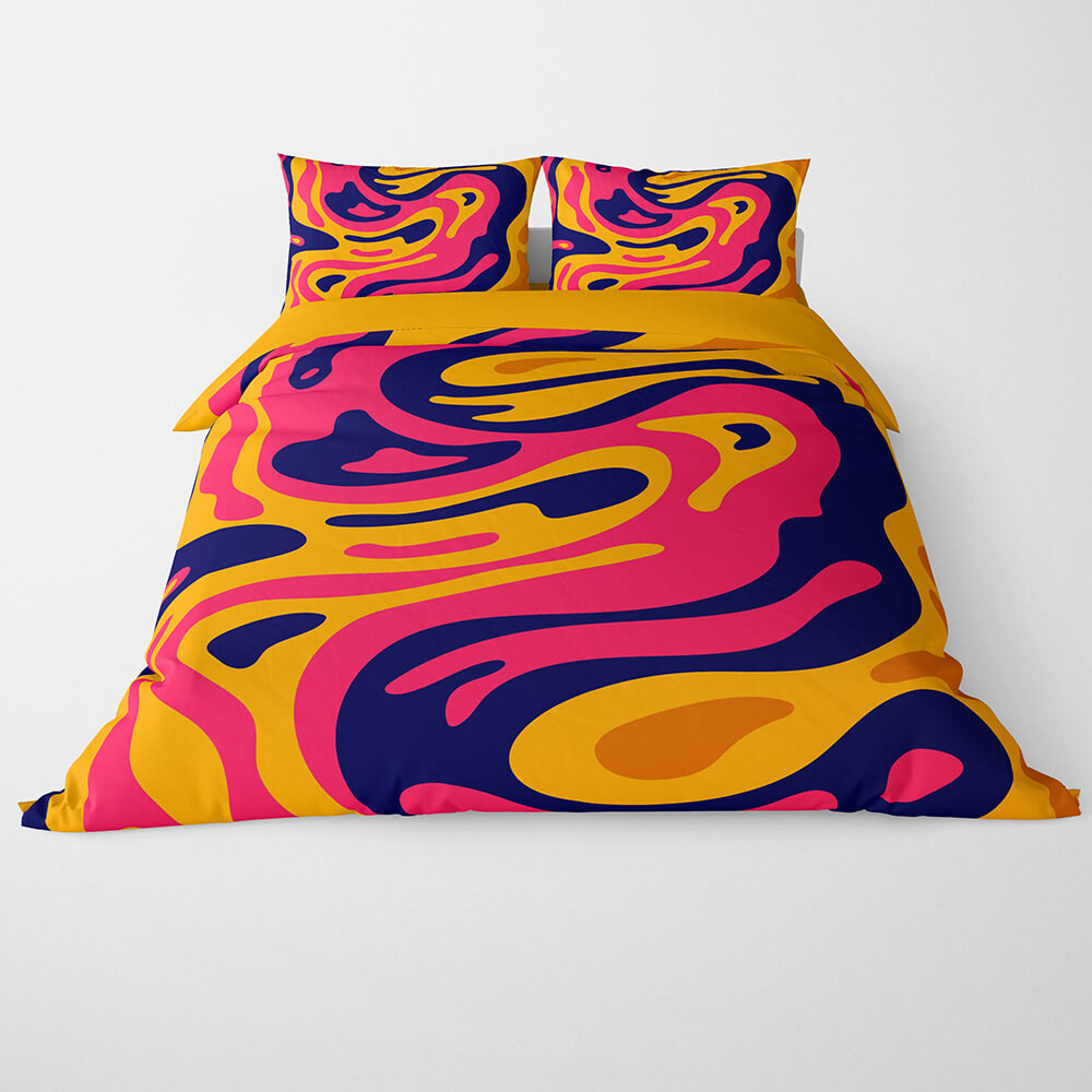 Fluid Abstract Pattern Duvet Cover Bedding