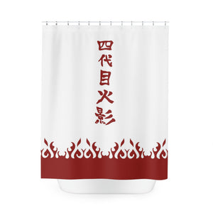 Fourth Hakage Pattern Shower Curtains