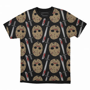Friday The 13th Mask Halloween Look T-Shirt