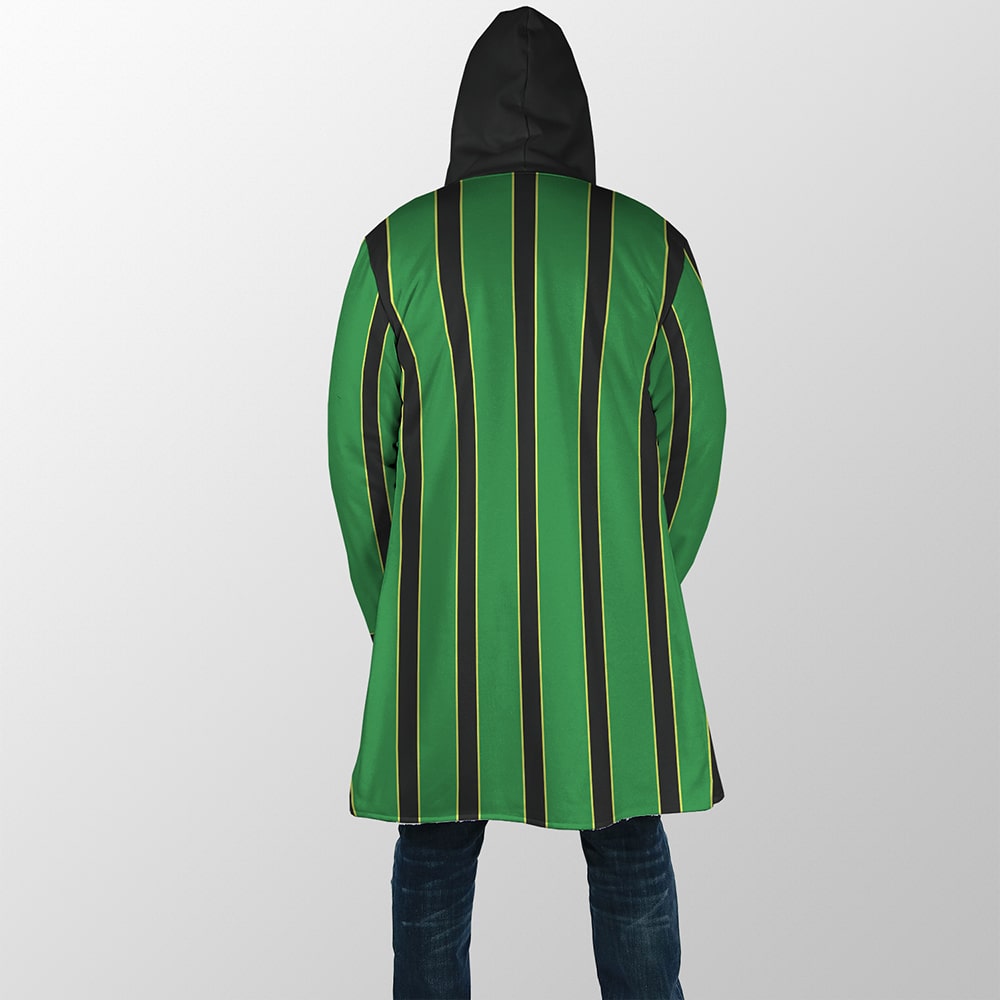 Froppy Outfit Pattern Print BNHA Hooded Cloak Coat