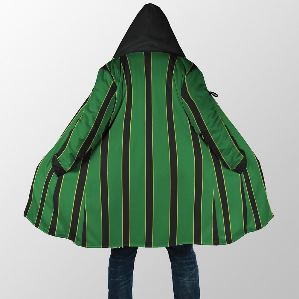 Froppy Outfit Pattern Print BNHA Hooded Cloak Coat