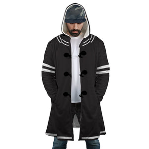 Full-Time Magister Minimalist Style Hooded Cloak Fleece Coat