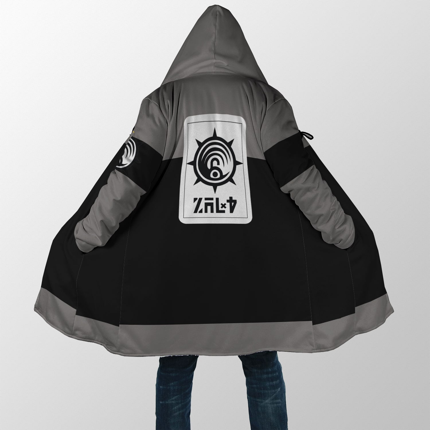 Enjin Cleaners Hooded Cloak Coat
