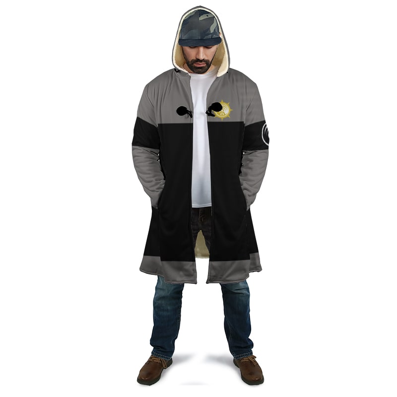 Enjin Cleaners Hooded Cloak Coat