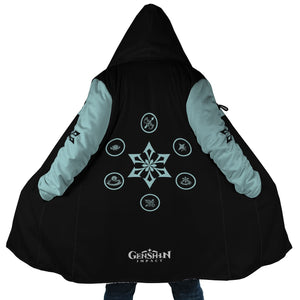 Ganyu Genshin Impact Hooded Cloak Coat