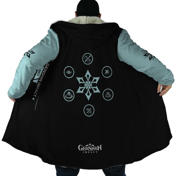 Ganyu Genshin Impact Hooded Cloak Coat