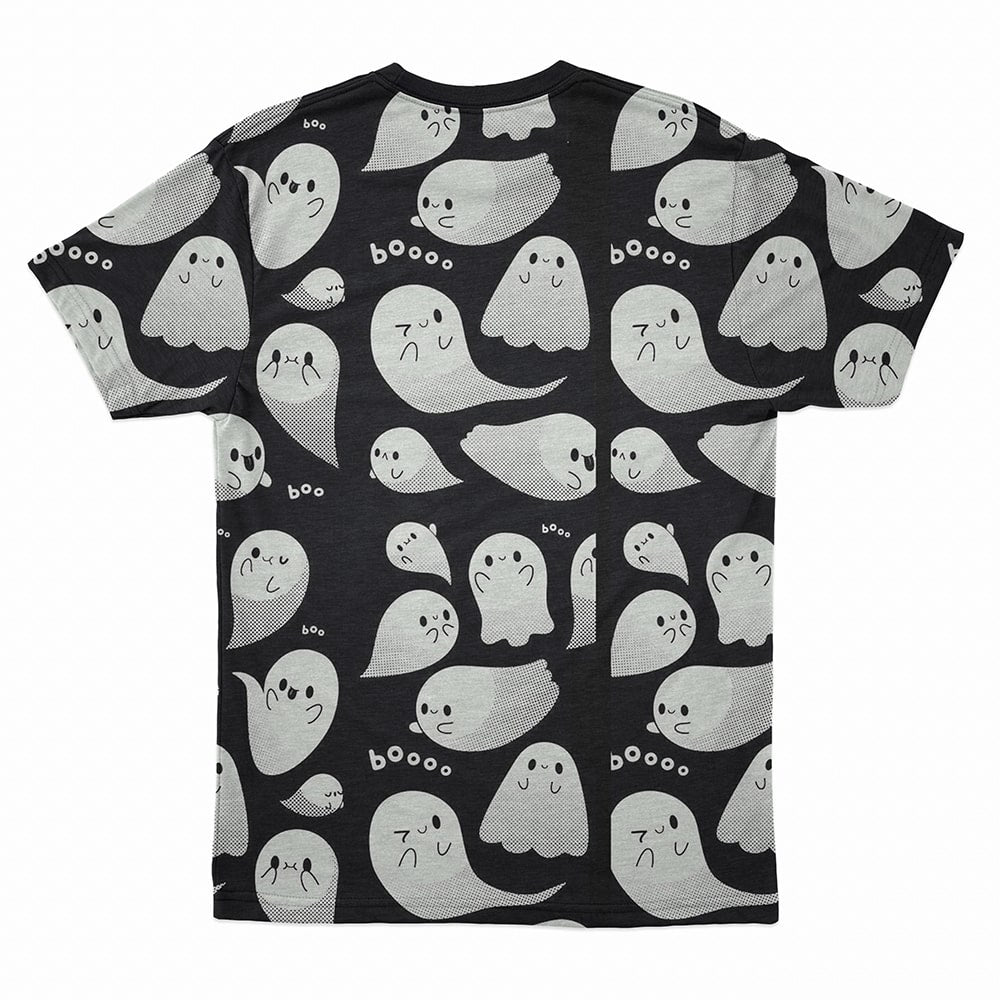 Ghost Busters All Over Cute Pattern Halloween T-Shirt