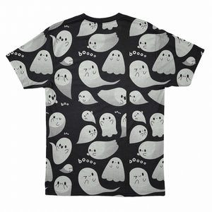 Ghost Busters All Over Cute Pattern Halloween T-Shirt
