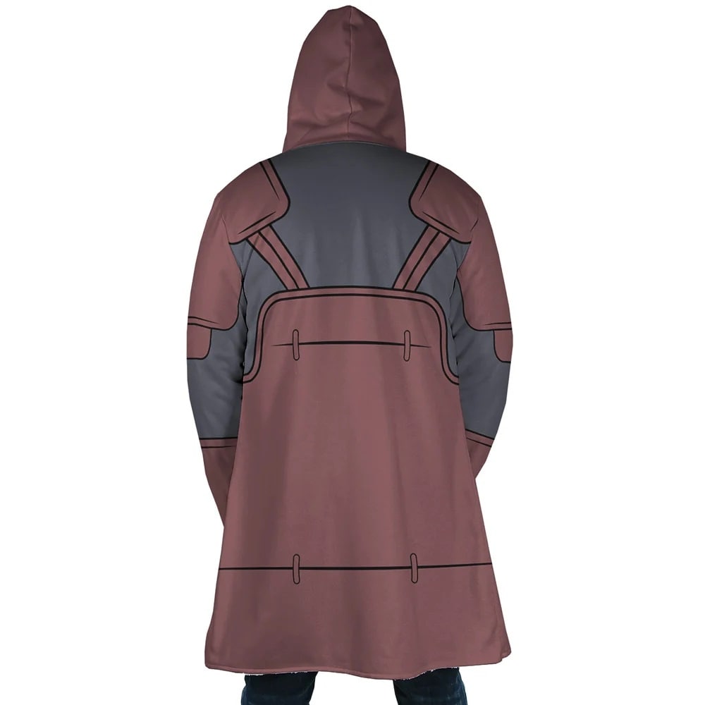 God of  Shinobi Cloak Pattern Hooded Cloak Coat