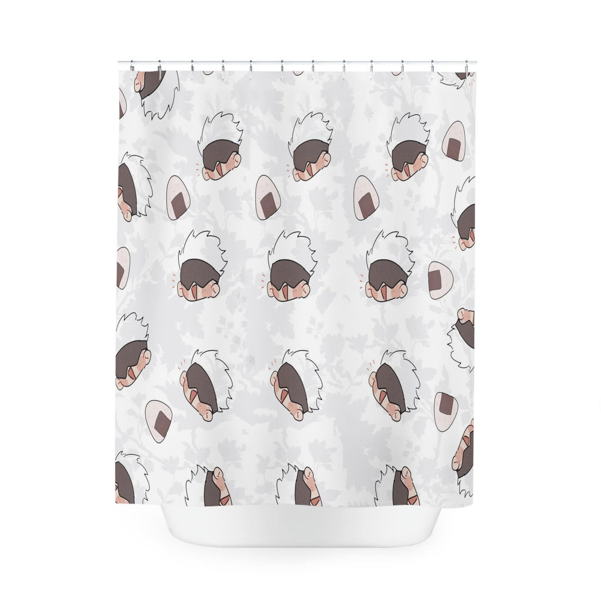 Gojo Jujutsu All Over Chibi Shower Curtains