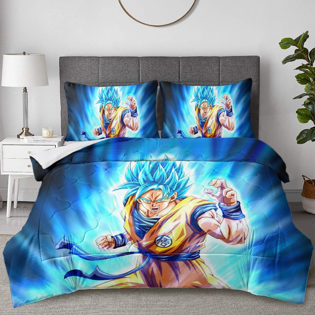 Goku Classic Super Saiyan Instinct Comforter Set