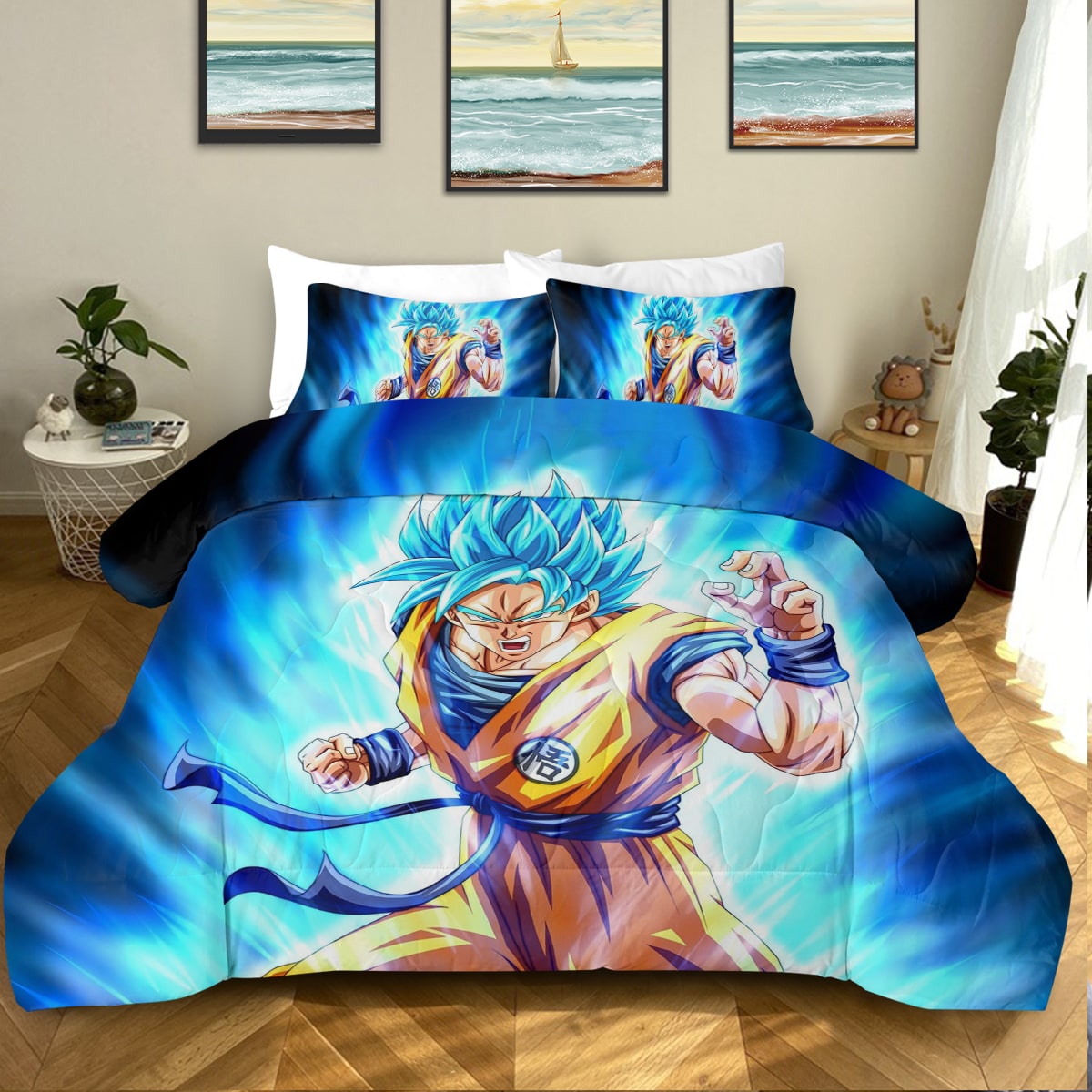 Goku Classic Super Saiyan Instinct Comforter Set