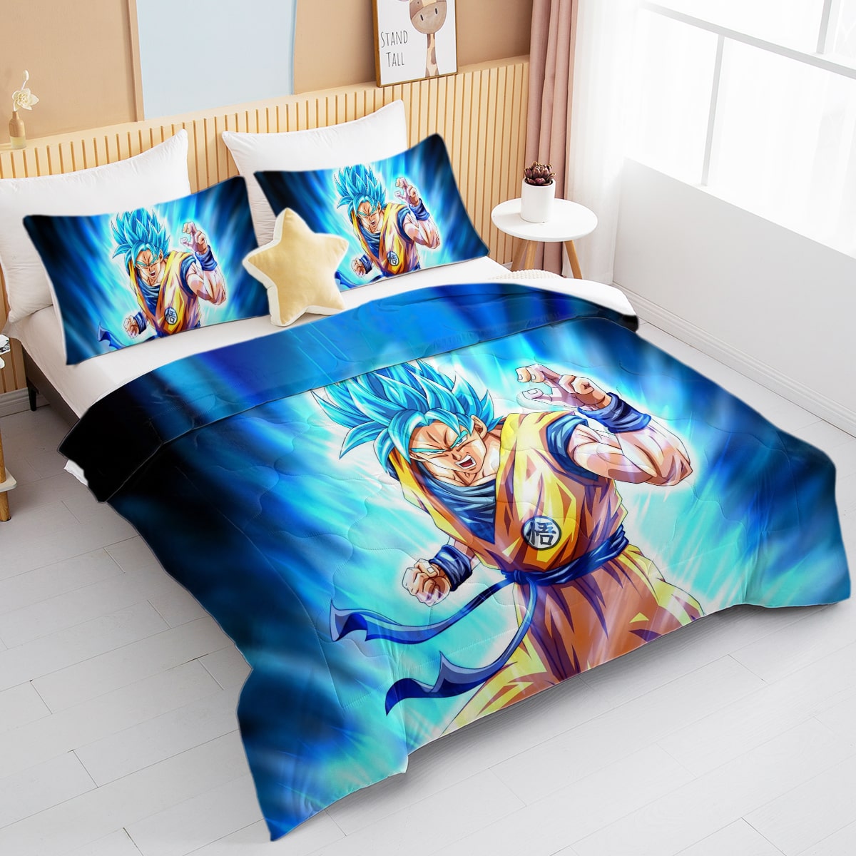 Goku Classic Super Saiyan Instinct Comforter Set