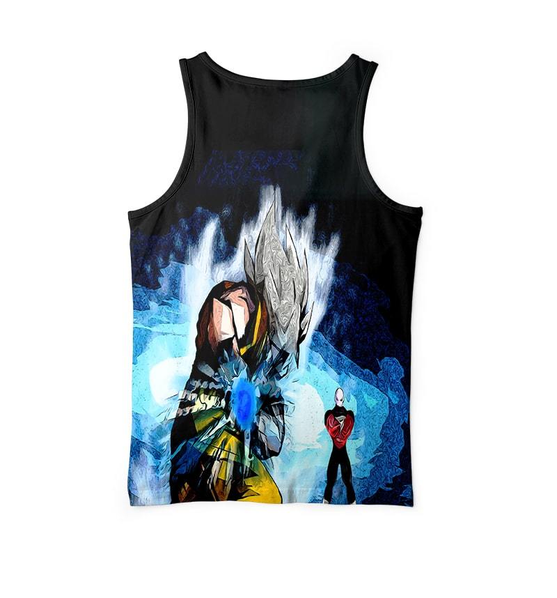 Goku Jiren Saiyan Art Double Brushed Dragon Ball Tank Top