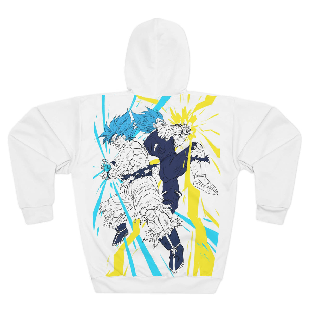 Goku Vegeta Color Splatter Pullover Hoodie