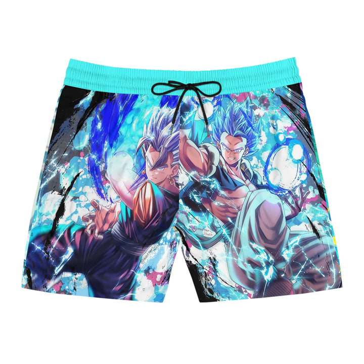 Goku Vegeta Premium Saiyan Brushed Dragon Ball Shorts