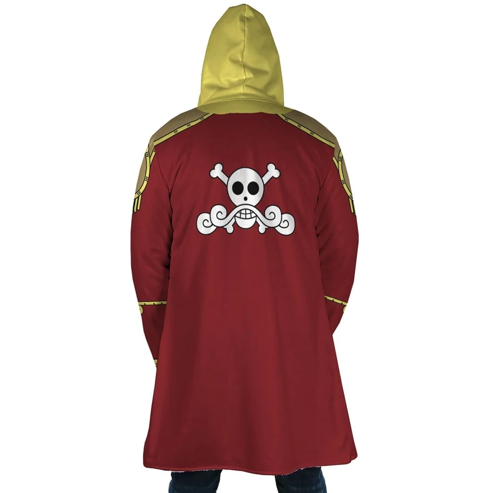 Gol D King of The Pirates Hooded Cloak Coat