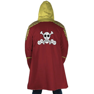 Gol D King of The Pirates Hooded Cloak Coat