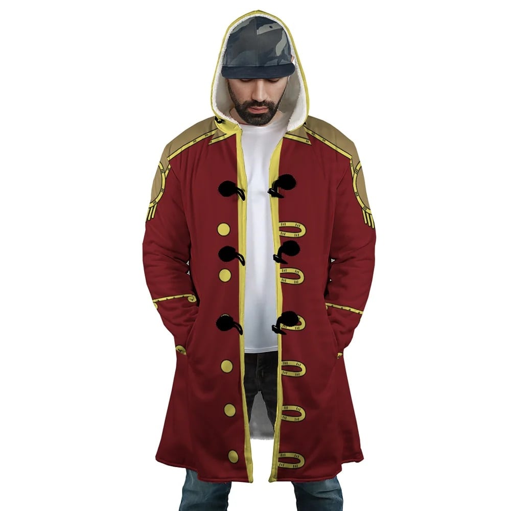 Gol D King of The Pirates Hooded Cloak Coat