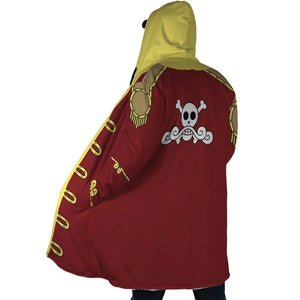 Gol D King of The Pirates Hooded Cloak Coat