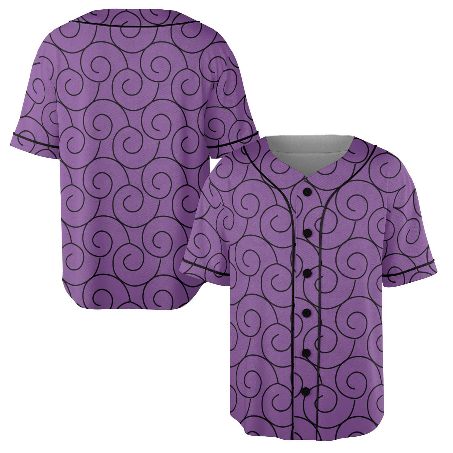 Gumu Gomu Devil Fruit Pattern Baseball Jersey