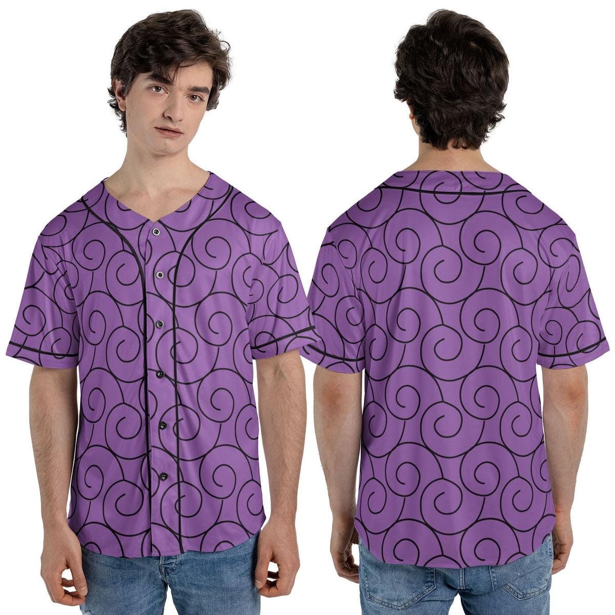 Gumu Gomu Devil Fruit Pattern Baseball Jersey