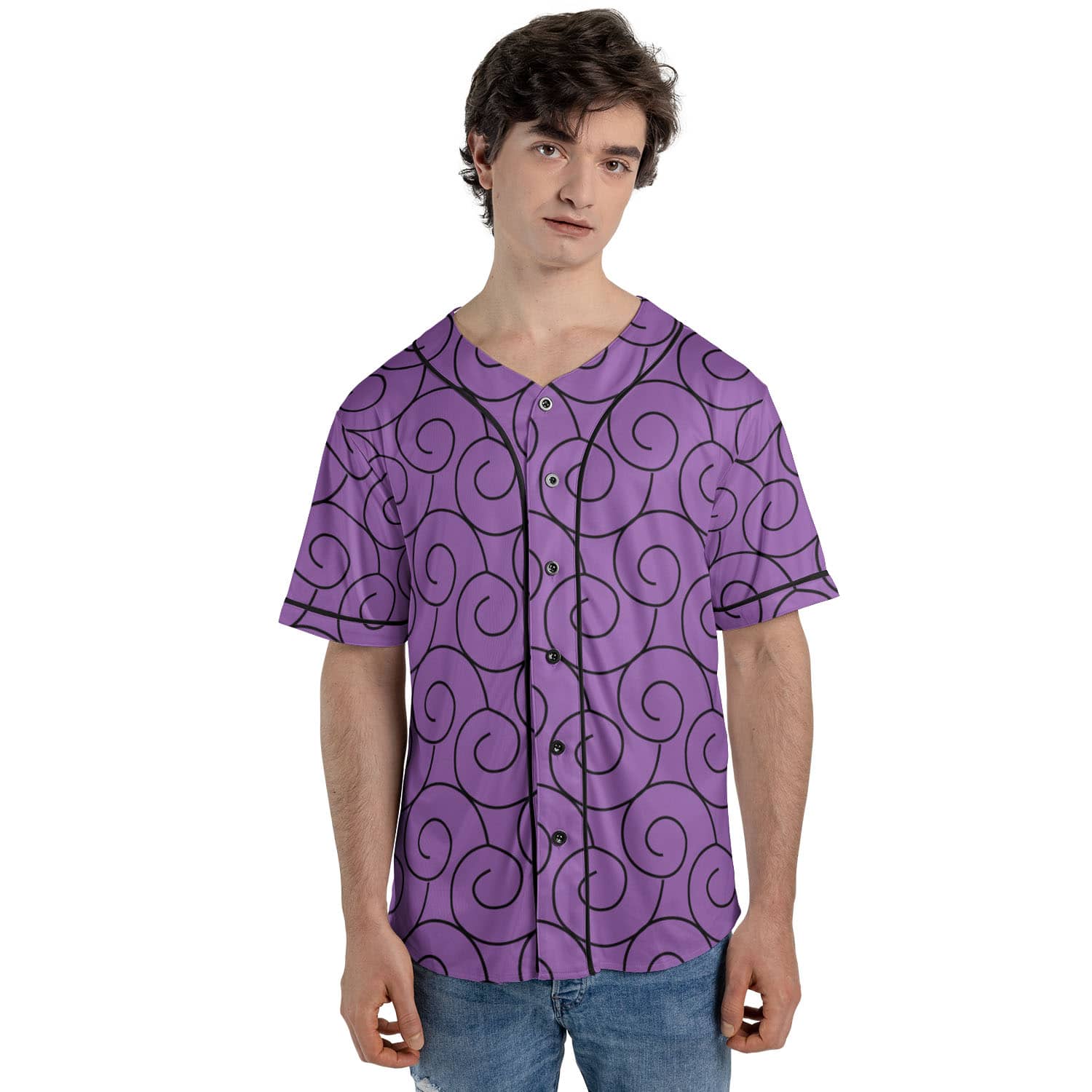 Gumu Gomu Devil Fruit Pattern Baseball Jersey