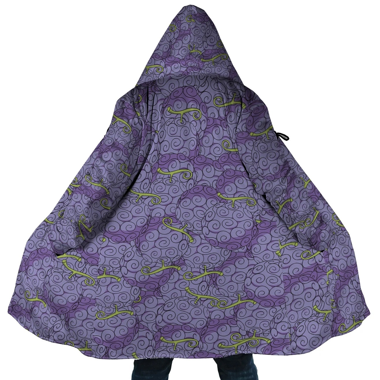 Gomu Gomu Pattern OP Brushed Hooded Cloak Coat