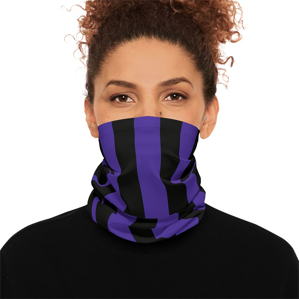 Goth School Stripes Neck Gaiter