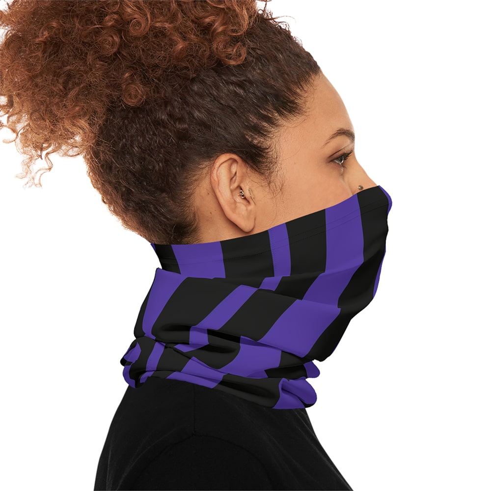 Goth School Stripes Neck Gaiter