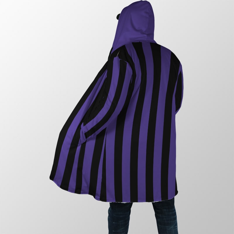 Wednesday School Stripes Hooded Dream Cloak Coat