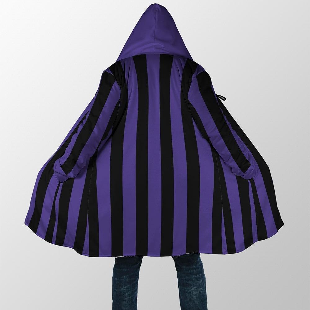 Wednesday School Stripes Hooded Dream Cloak Coat