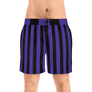 Goth School Stripes Swim Shorts